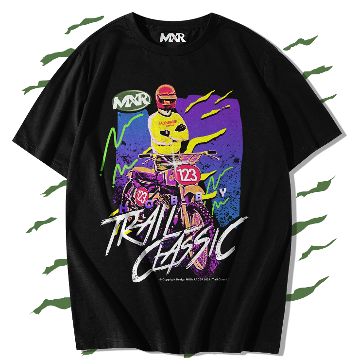 MUDxRACER Kaos Motocross Trail Adventure Vintage Classic Retro Geng Tril Tua