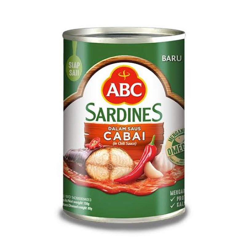 

ABC sardines saus cabai 155gr - ABC sarden saus cabe