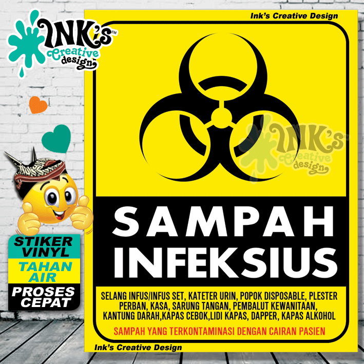 Stiker Sampah Infeksius dan Non Infeksius