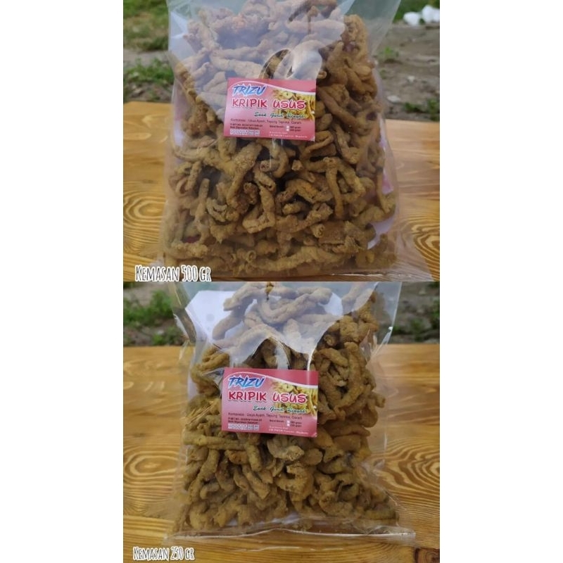 

Keripik Usus Ayam 500gr 250gr Ecer Murah Enak Halal