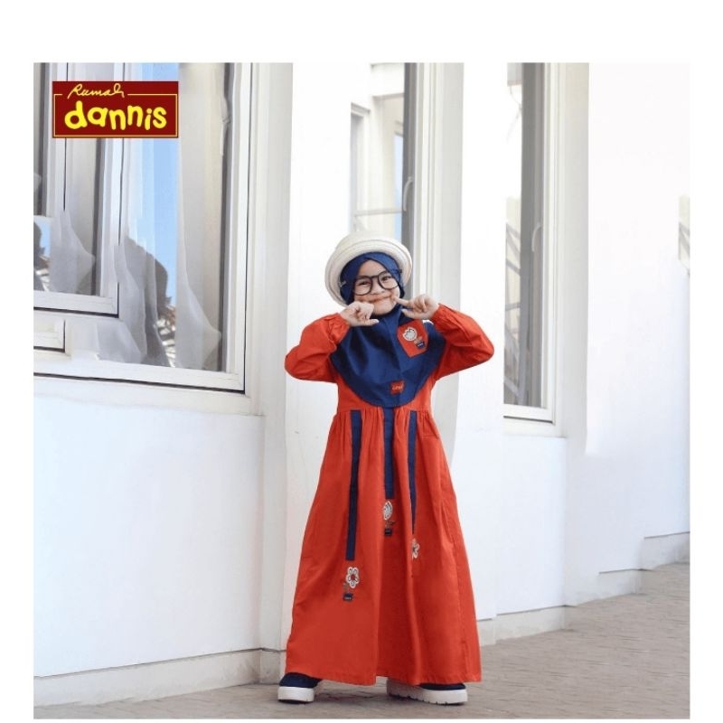 Gamis Dannis anak terbaru  perempuan size 0