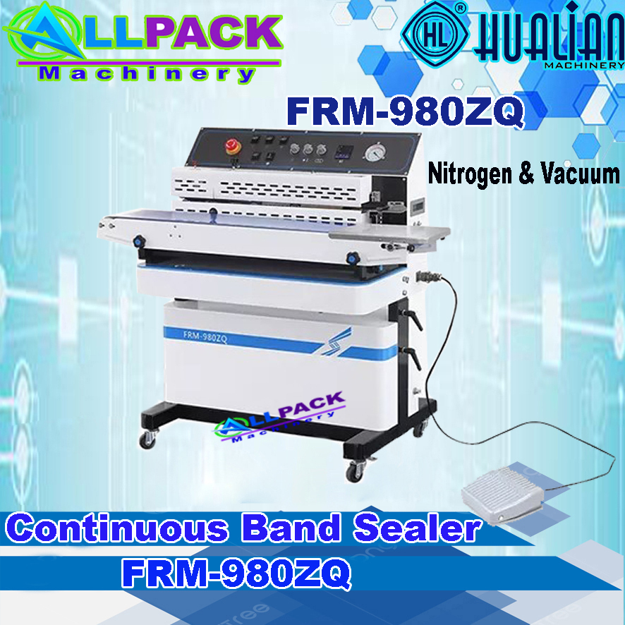 Continuous band sealer FRM-980ZQ Mesin sealer vacuum dan nitrogen