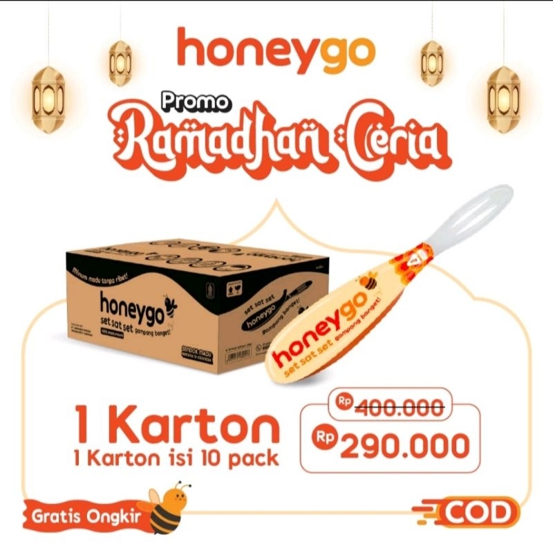 

HONEYGO MADU SENDOK 1 BOX ISI 10 PACK BUNDLING HEMAT