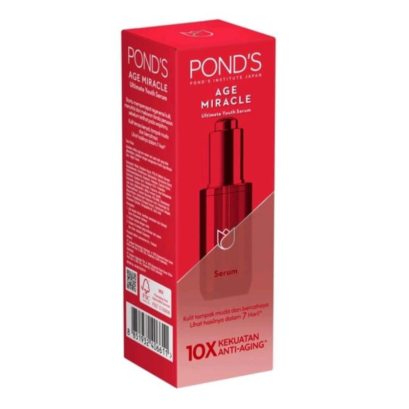 ponds serum wajah anti aging + glowing with retinol & niaciamide 30 ml