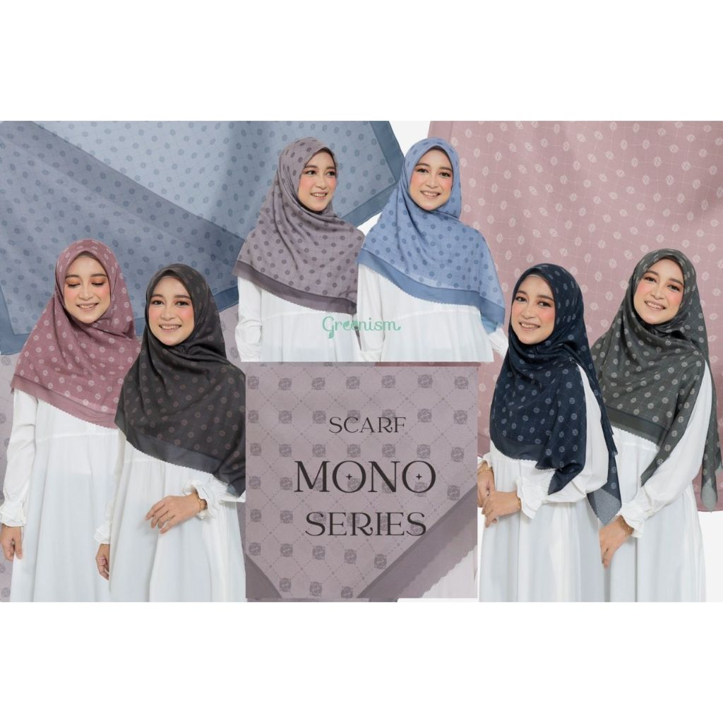 mono series scarf greenism hijab segiempat