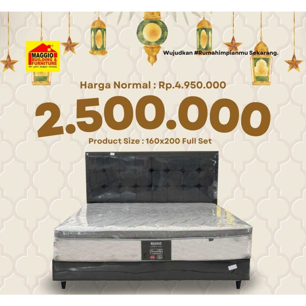KASUR SPRINGBED PROMO - KASUR CLEARANCE SALE - KASUR CUCI GUDANG - MAGGIO