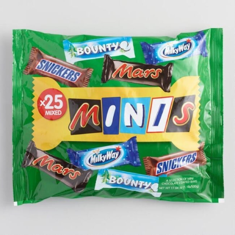 

Coklat MARS Best of Mixed Minis 500gr isi 25pcs asal Eropa