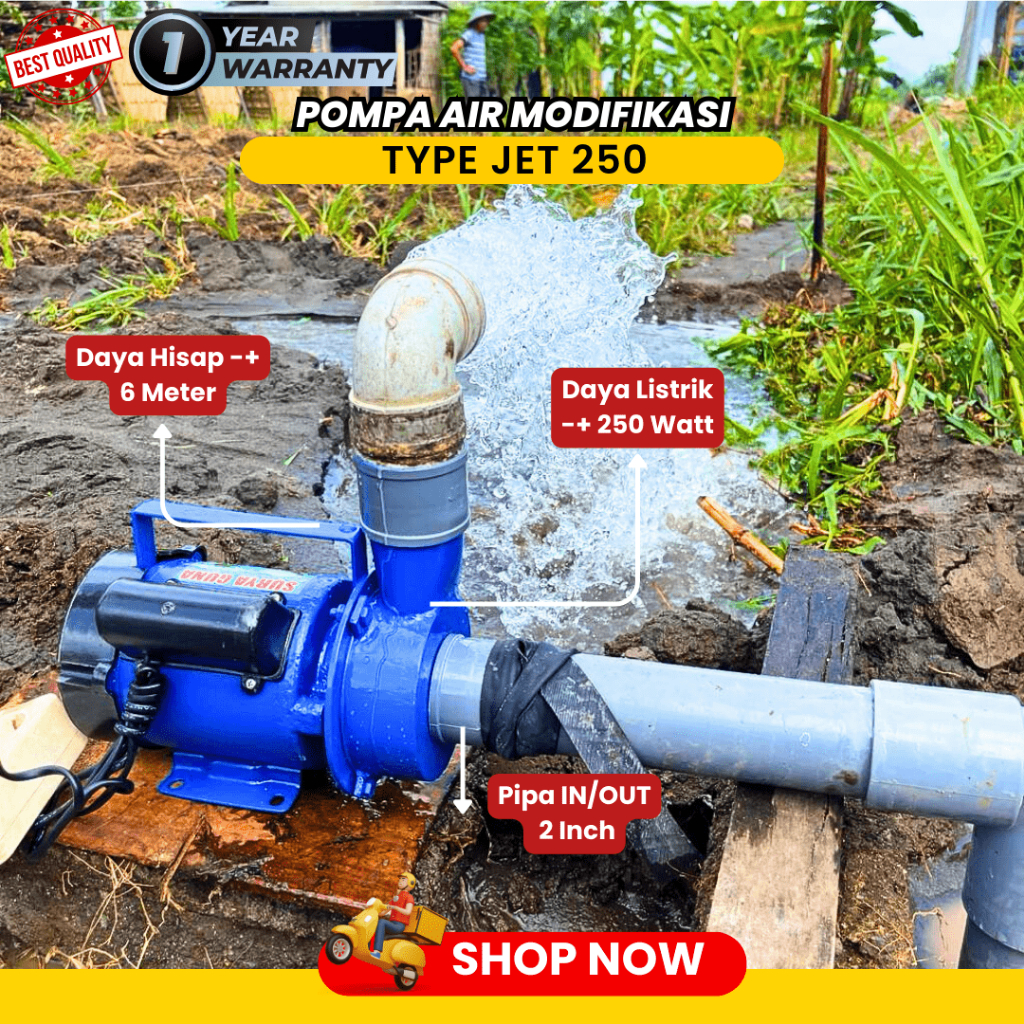 MESIN pompa air kolam ikan koi pipa 2 dim kapasitas besar siap kirim cocok untuk sirkulasi air kolam