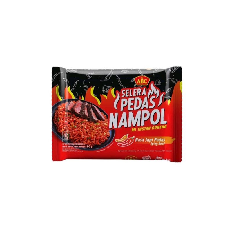 

[ 10 Pcs ] ABC Selera Pedas Nampol Mi Goreng Instan Sapi Pedas 80gr