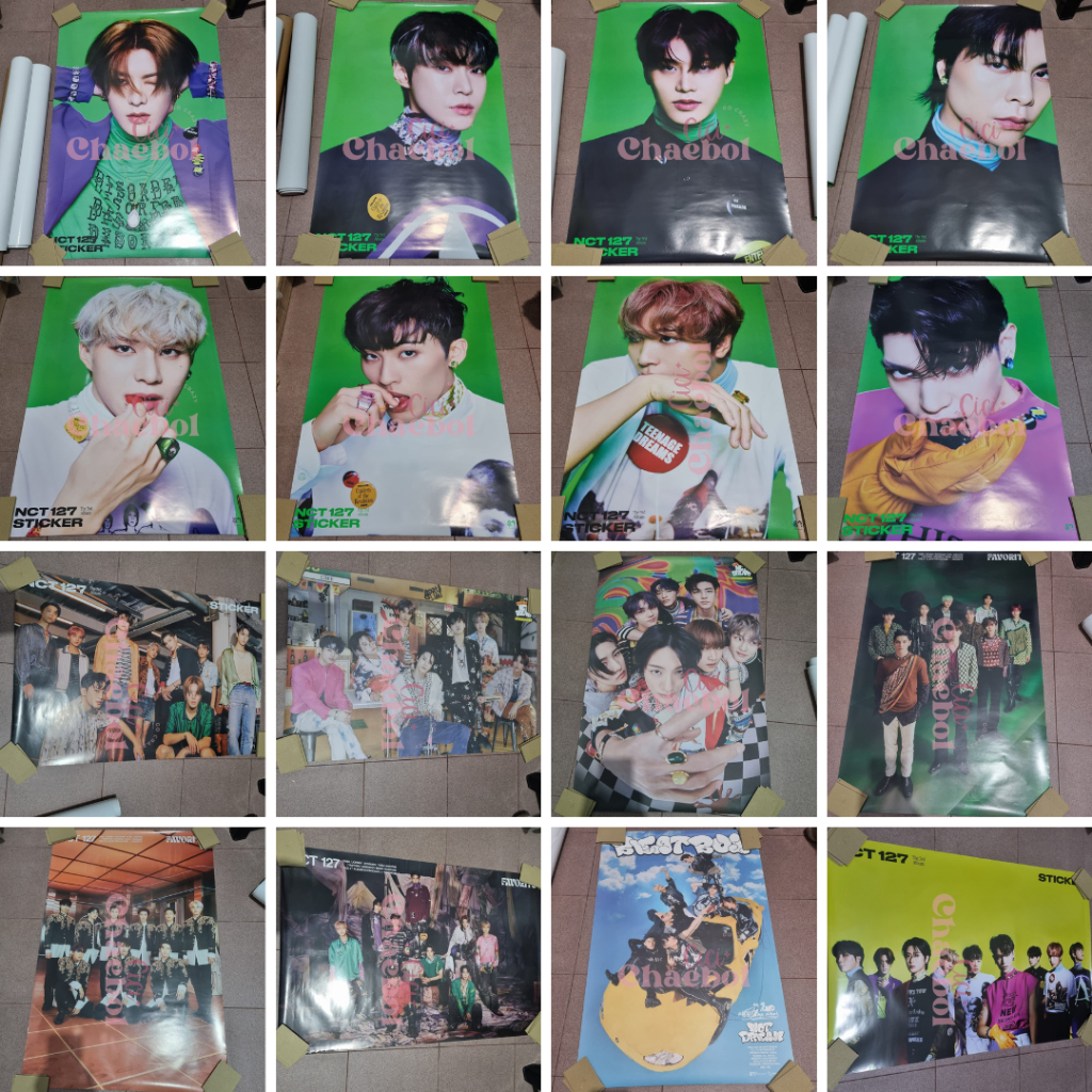 READY Official Rolled Poster NCT 127 NCT Dream Sticker Hot Sauce Beatbox Favorite Sticky Sticker