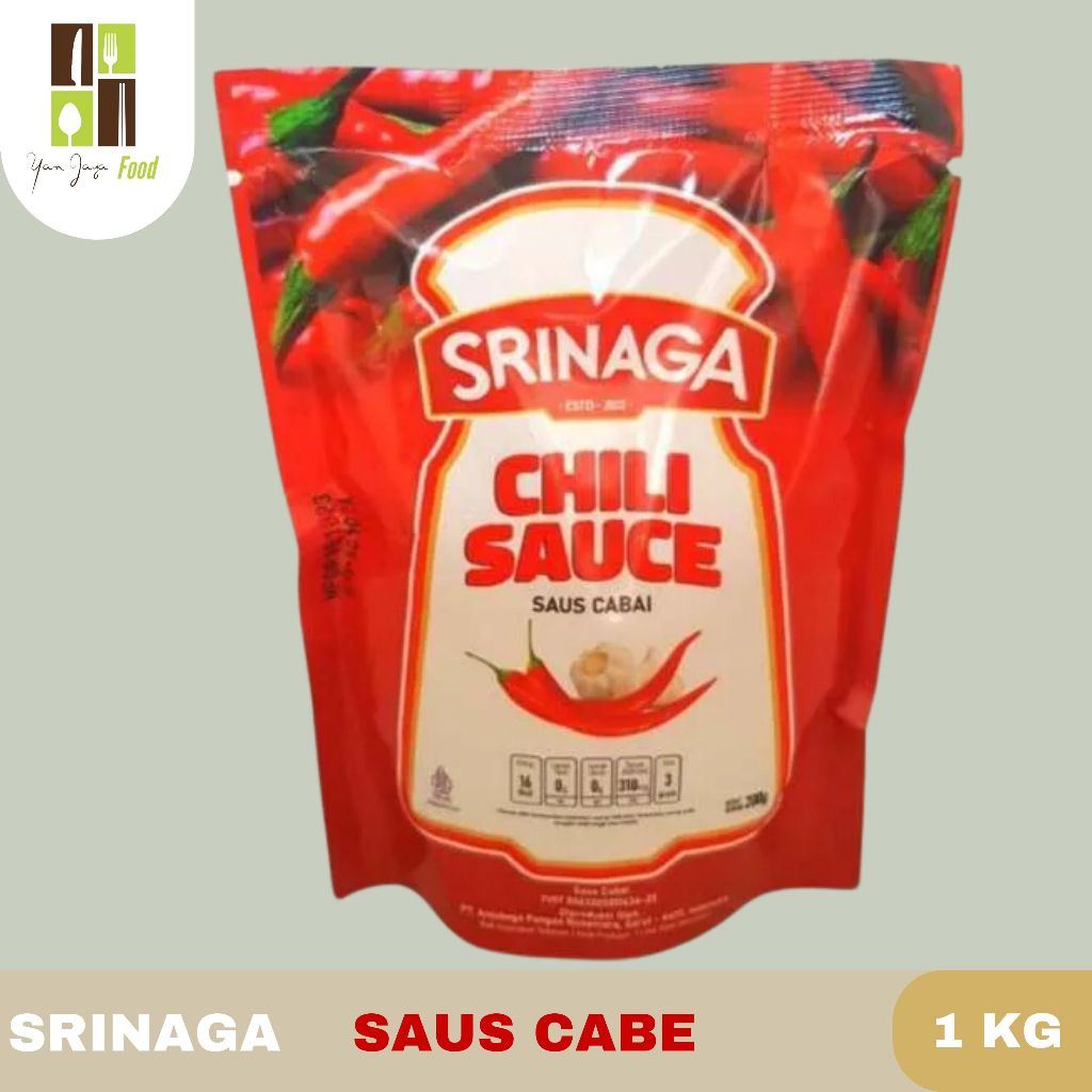 

Srinaga Chili Sauce Pouch/ Saos Cabe/ Saus Sambal 1KG