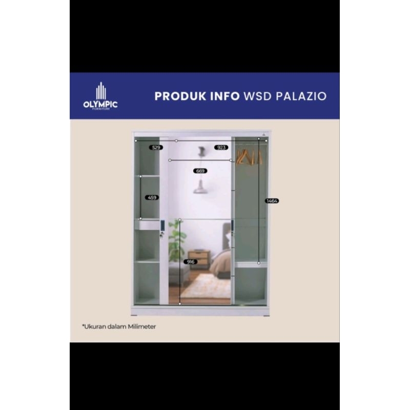 LEMARI SLEDING WSD PALAZIO OLYMPIC.