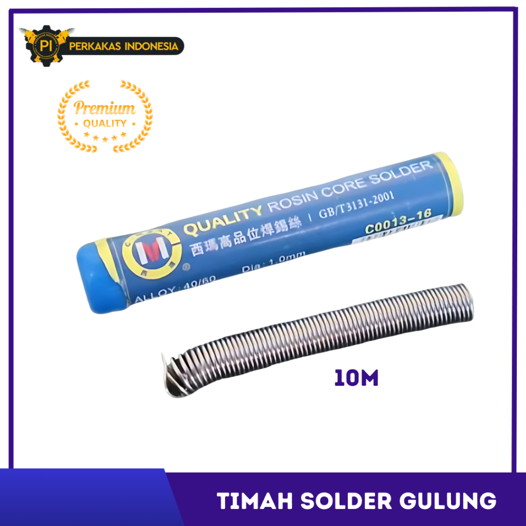 Timah Solder Gulung Kawat Soder Panjang 1M Gulungan Isi Alat Soldier Listrik Timah Elektrik Cepat