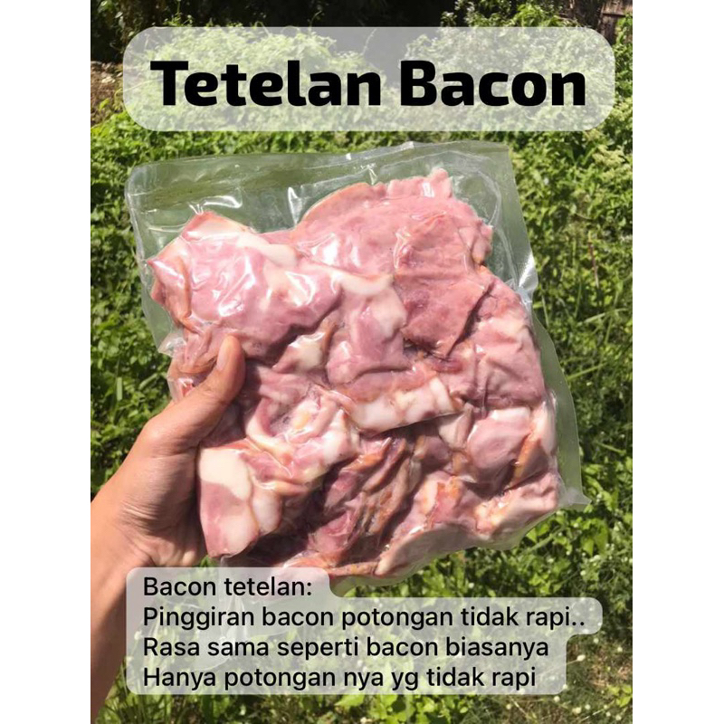 

Pork Bacon TETELAN / bacon potongan / mess cut bacon 1kg