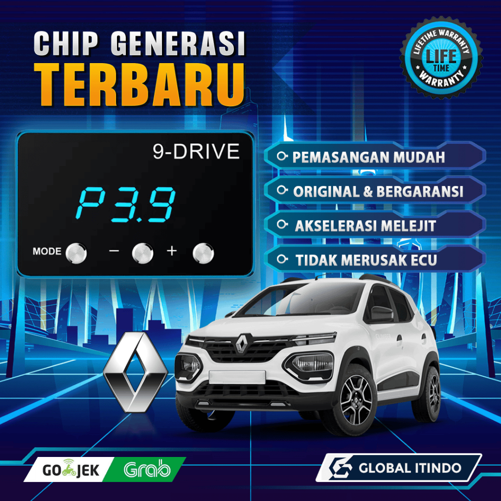 9 Drive Renault Kwid Piggyback Throttle Controller ECU Remap