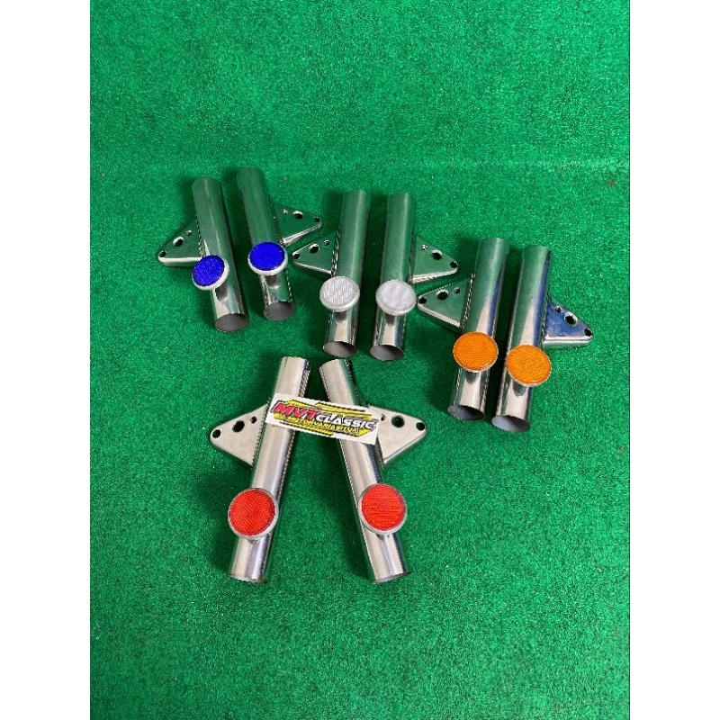 Kupingan CB K5 Lampu as 33 Stainless plus Mata Kucing pnp as 33 Bracket Breket Pipa Dudukan Lampu