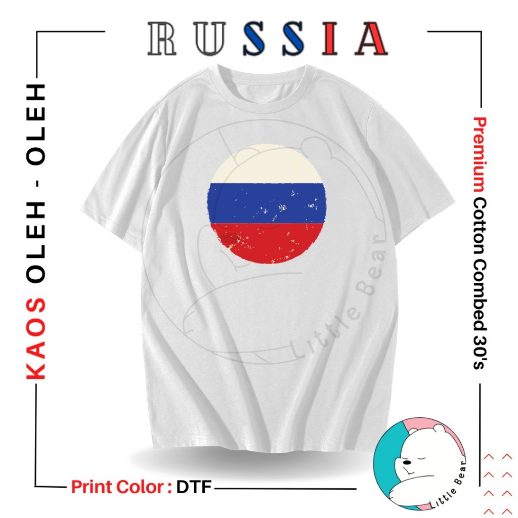 Littlebear KAOS SOUVENIR RUSIA BAJU OLEH-OLEH TYPE 7