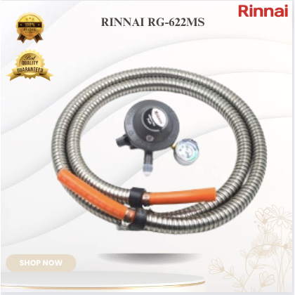 RINNAI REGULATOR GAS RG-622MS Low Pressure/RG-622-MS/RG 622 MS/RG622MS/Regulator stainless steel
