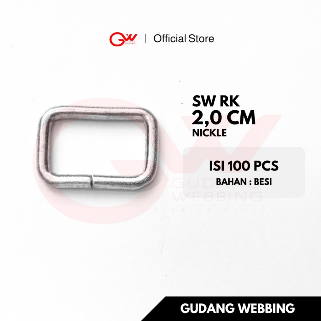 Ring Kotak Besi / Ring Kotak / RK 2,0 NIKEL