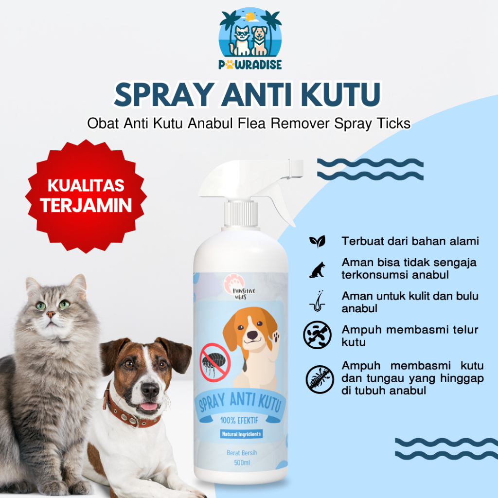 Flea Remover Spray Kutu Anjing Kutu Kucing - Spray Anti Kutu Kucing Anjing Flea Tick Remover  Tungau
