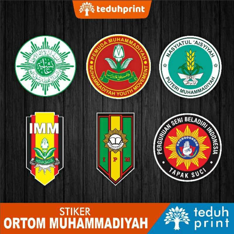 Sticker Stiker Ortom Muhammadiyah Aisyiyah Pemuda Muhammadiyah Nasyiatul Aisyiyah IMM IPM Tapak Suci