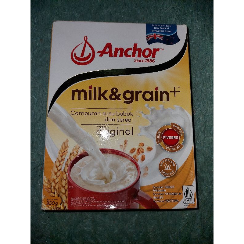 

Anchor Milk & Grain Susu Keluarga original 350g - Susu Bubuk sereal