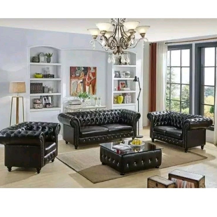 sofa chesterfield 321+ meja(kain Oscar)