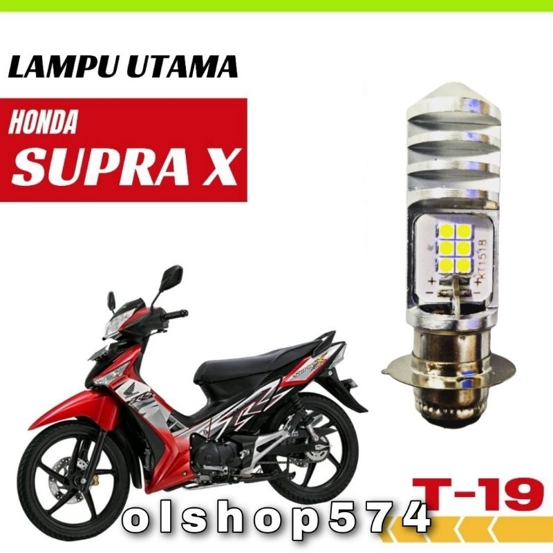 Lampu Led Depan Motor Honda Supra X 125 Cahaya Putih Terang