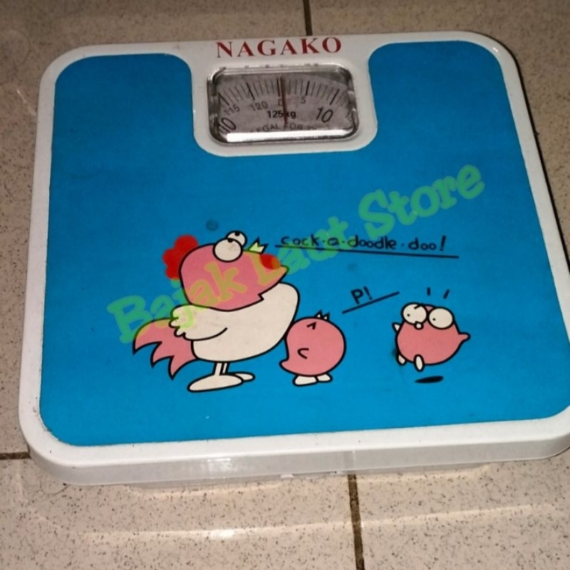 Timbangan Badan Analog Nagako max 125kg [BEKAS]