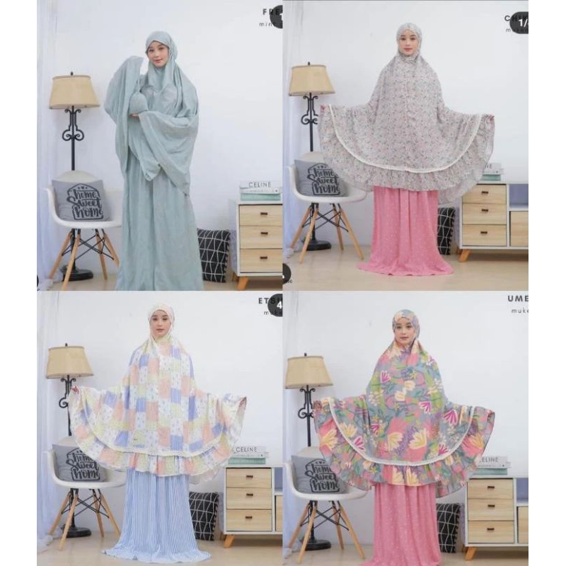 FRESIA MINT GREEN | FRESIA MINT BLUE | CHIKA MUKENA | ETSUKO | UMEKO By Beeme