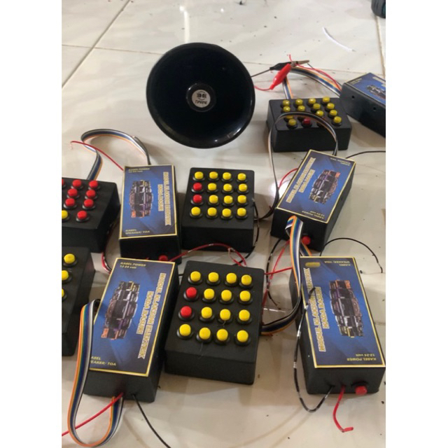 Klakson elektrik toa nada Basuri 14 nada lagu,tanpa tabung angin jadi lebih praktis dan harga terjan