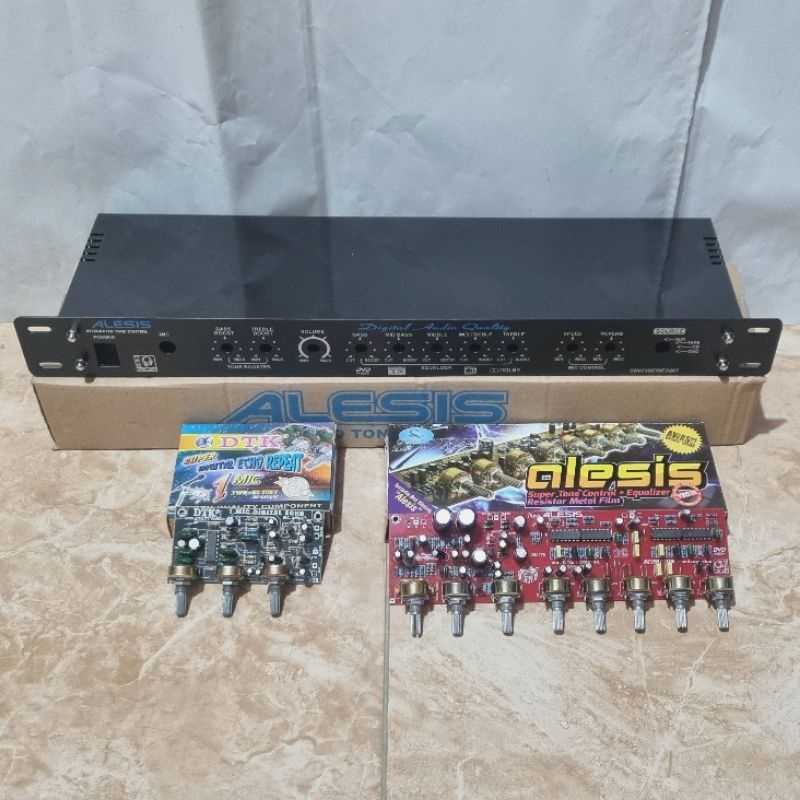 Paket Super Tone Control Equaliser Alesis Plus Box Dan Echo Digital