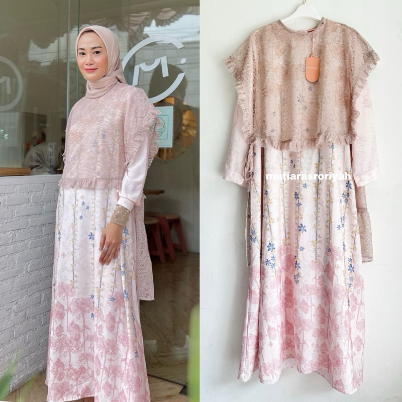 READY STOCK Elora Dress Ria Miranda Raya Adha RiaMiranda Gamis Lebaran
