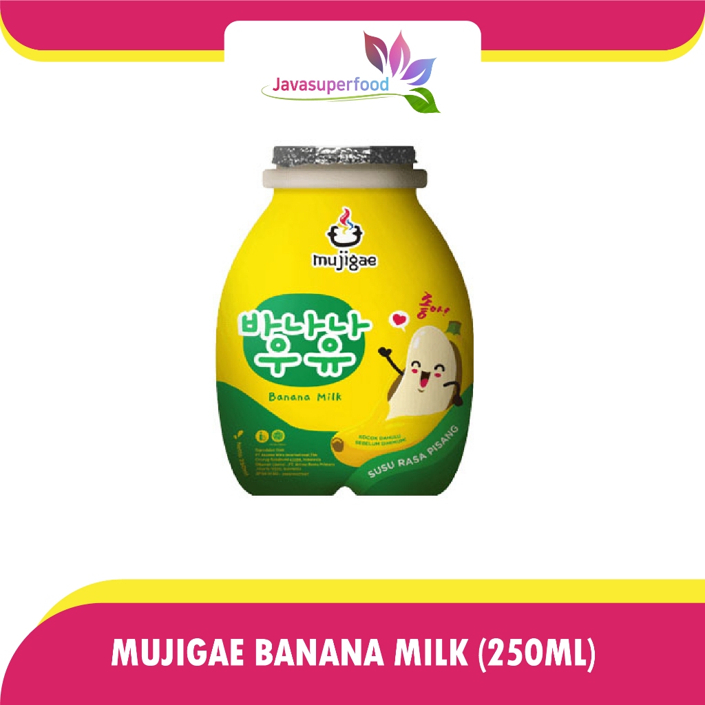 

Mujigae Banana Milk 250ml - Susu Banana Mujigae bermacam Rasa