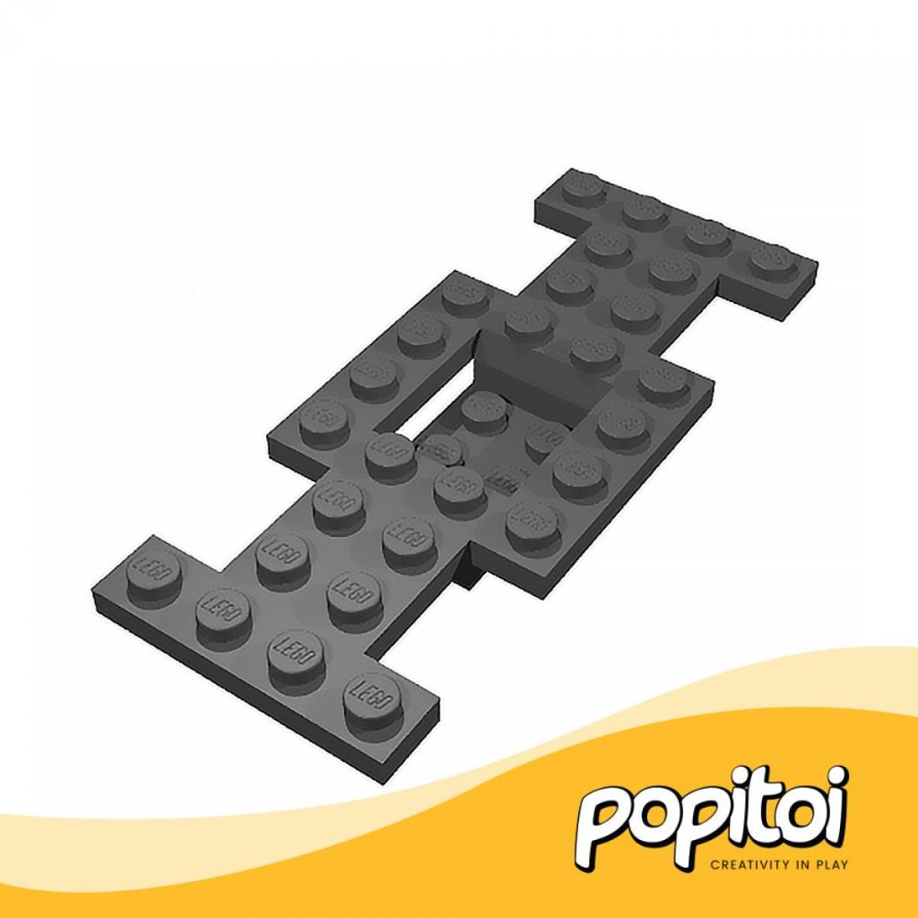 LEGO PART 4212b Vehicle Base 4x10x2/3 with 2x2 Recessed Center with Smooth Underside No Center Hole