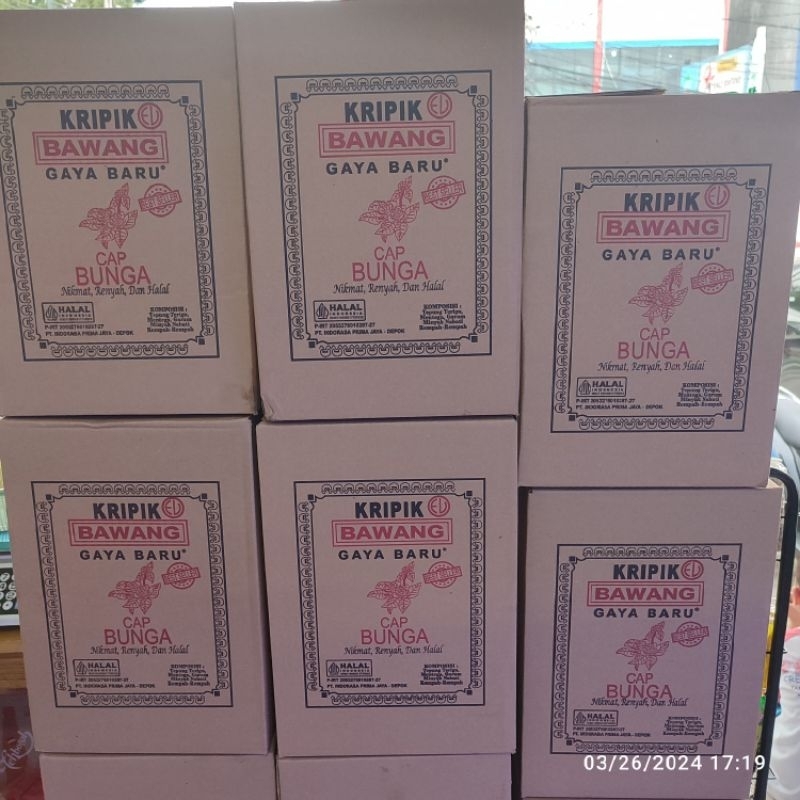 Gaya Baru keripik bawang cap bunga