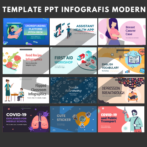 Template Powerpoint Premium InfoGrafis 250+++ template