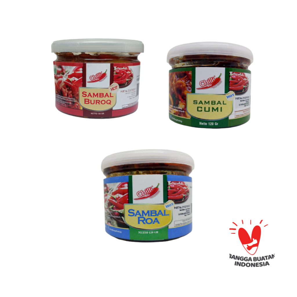 

Paket Sambal Trio Chillibag Sambal Khas Nusantara