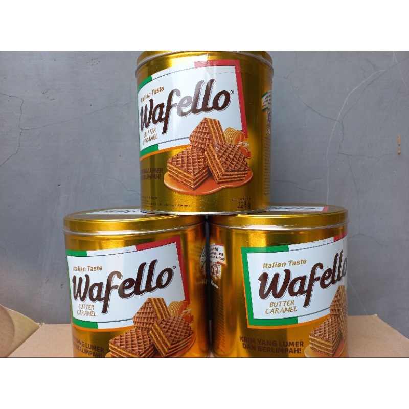 wafello kaleng caramel 1dus isi 6