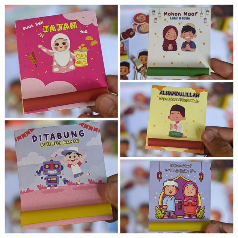 

Amplop Lebaran Sedotan Grosir per 10 pack atau 120 pcs Model Sedotan Karakter Mix Campur