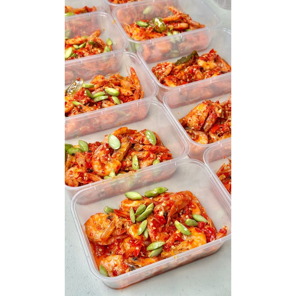 

Makanan lauk matang siap saji - Udang Balado, Cumi Pete Cabe Ijo, Teri Sereh Balado, Jambal Cabe Ijo, Gabus Balado - Berat 200 & 250 gram