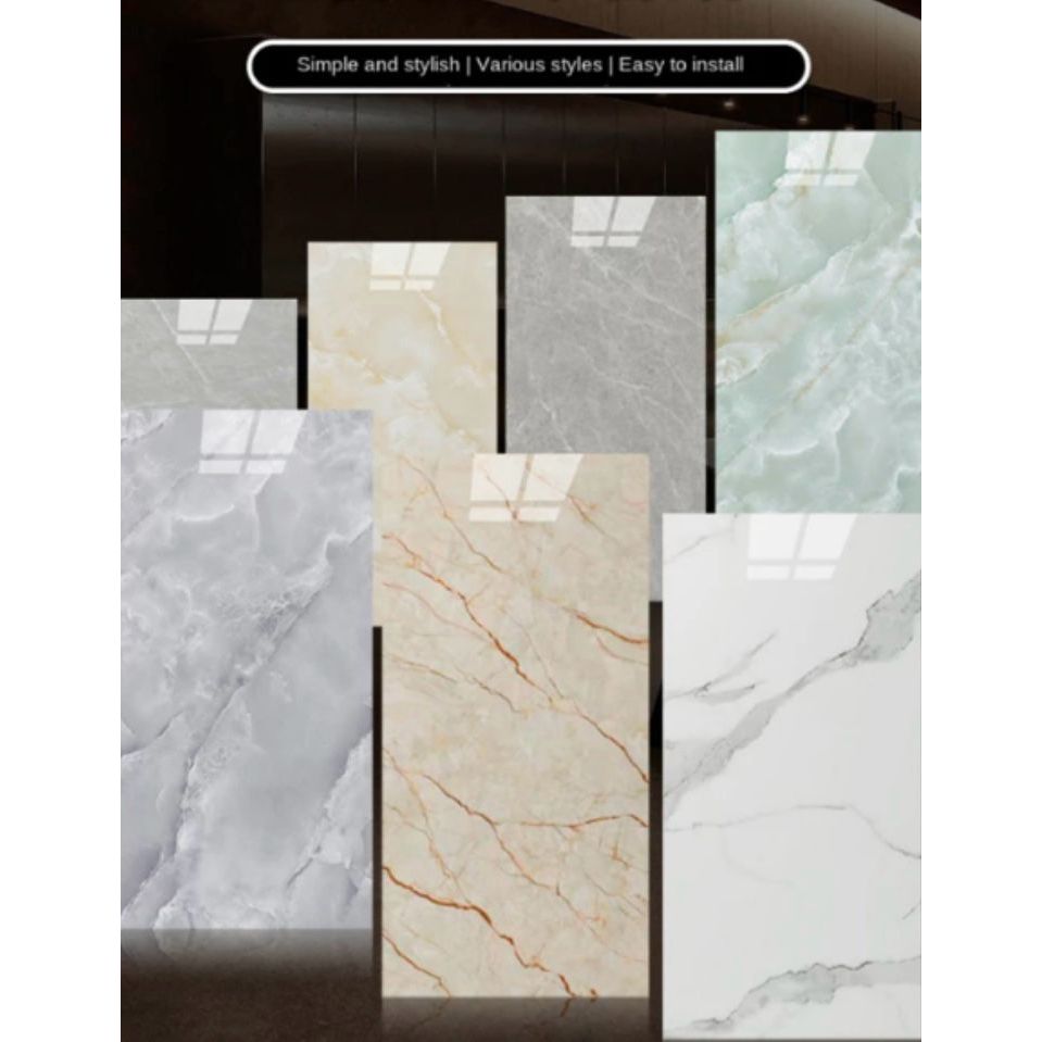 Stiker Dinding Vinyl Marble Marmer Aesthetic