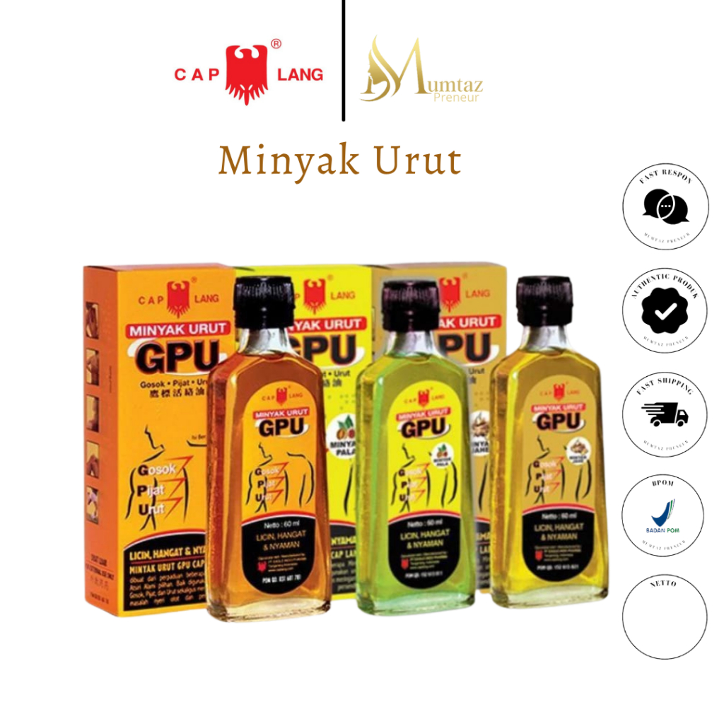 GPU MINYAK URUT CAP LANG MINYAK URUT GPU CAP LANG  MINYAK PIJIT PEGAL PEGAL  GPU  GPU PALA  GPU JAHE
