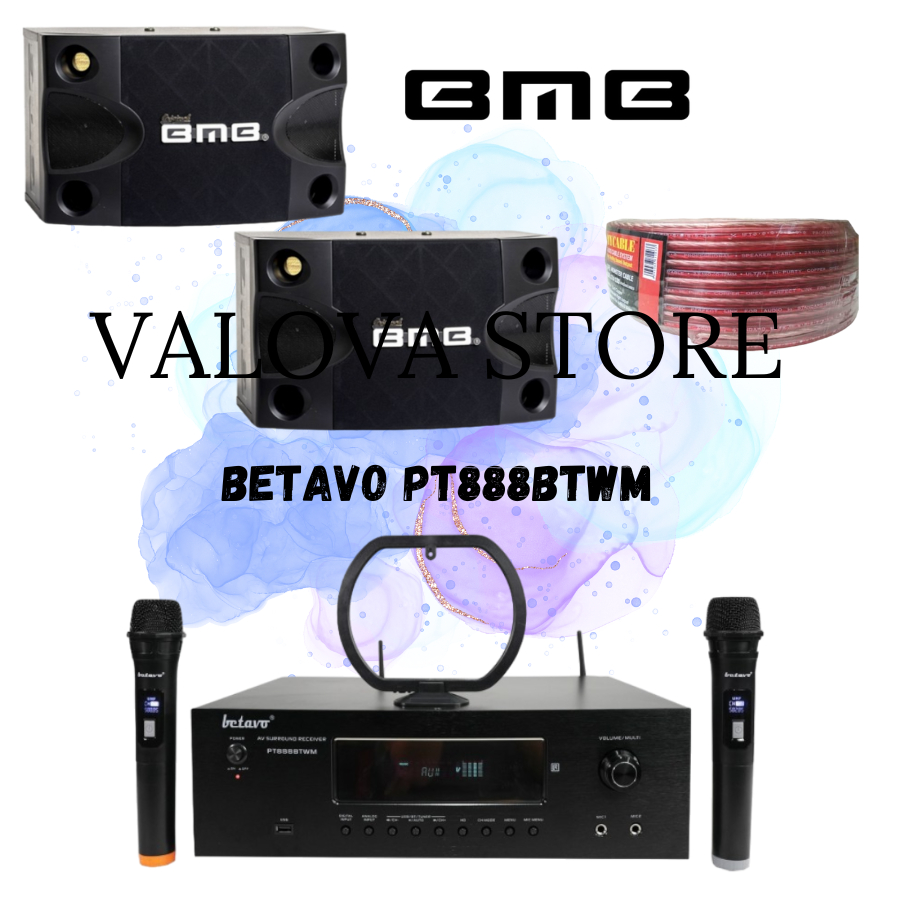 Paket karaoke 8 bmb cs252v + ampli Betavo PT888BTWM Paket Karaoke BMB Original