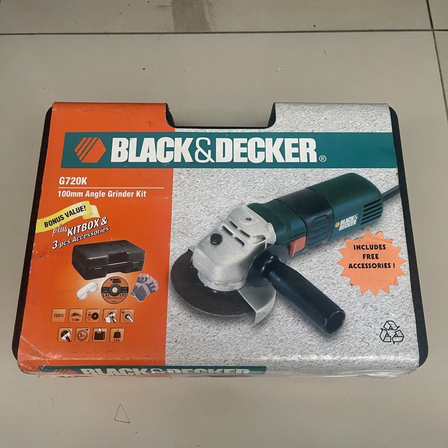 Gerinda 4" BLACK & DECKER Model G-720 720 Watt 220 Volt