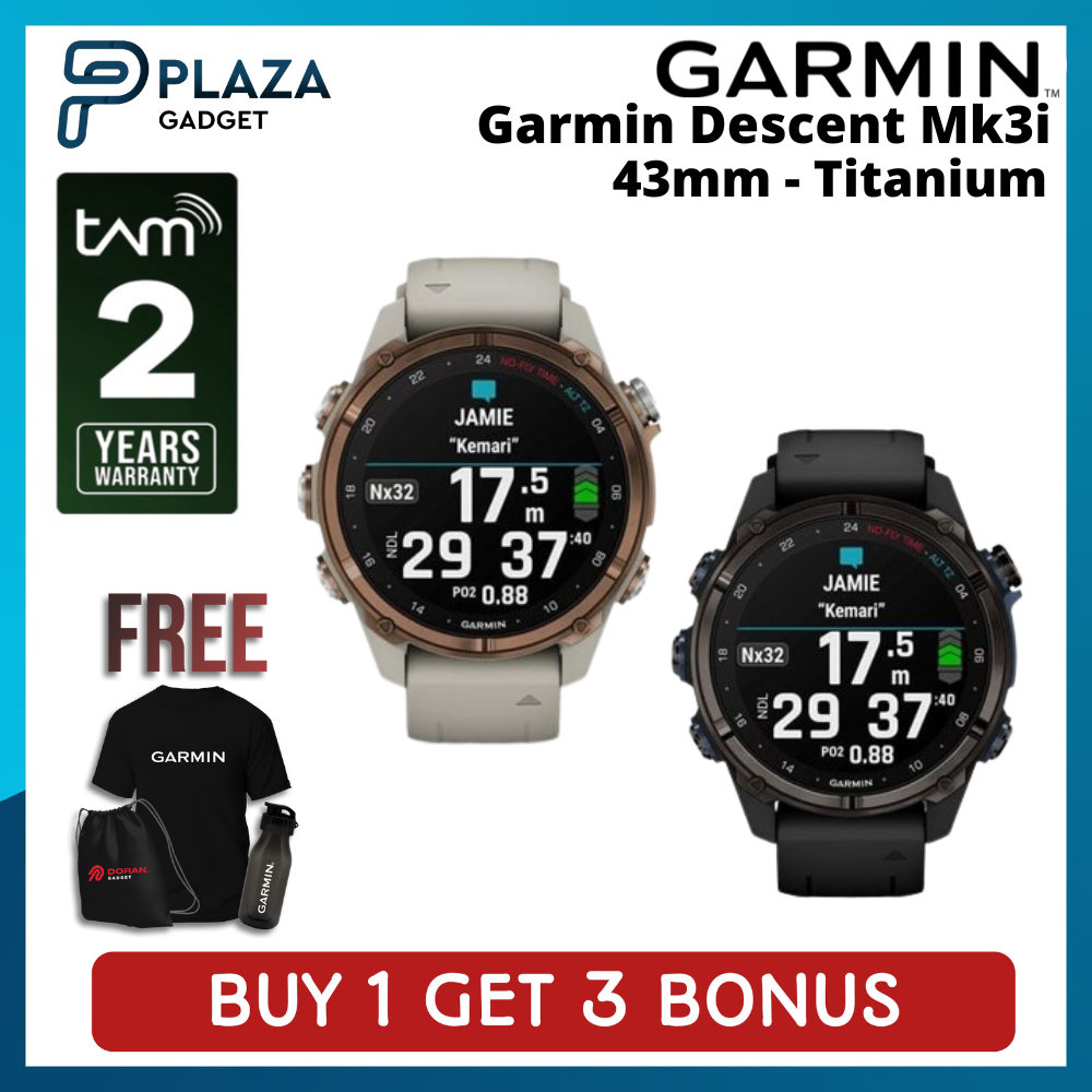 Garmin Descent MK3i 43mm DLC Titanium Carbon Grey - French Grey  Garansi RESMI 2 Tahun