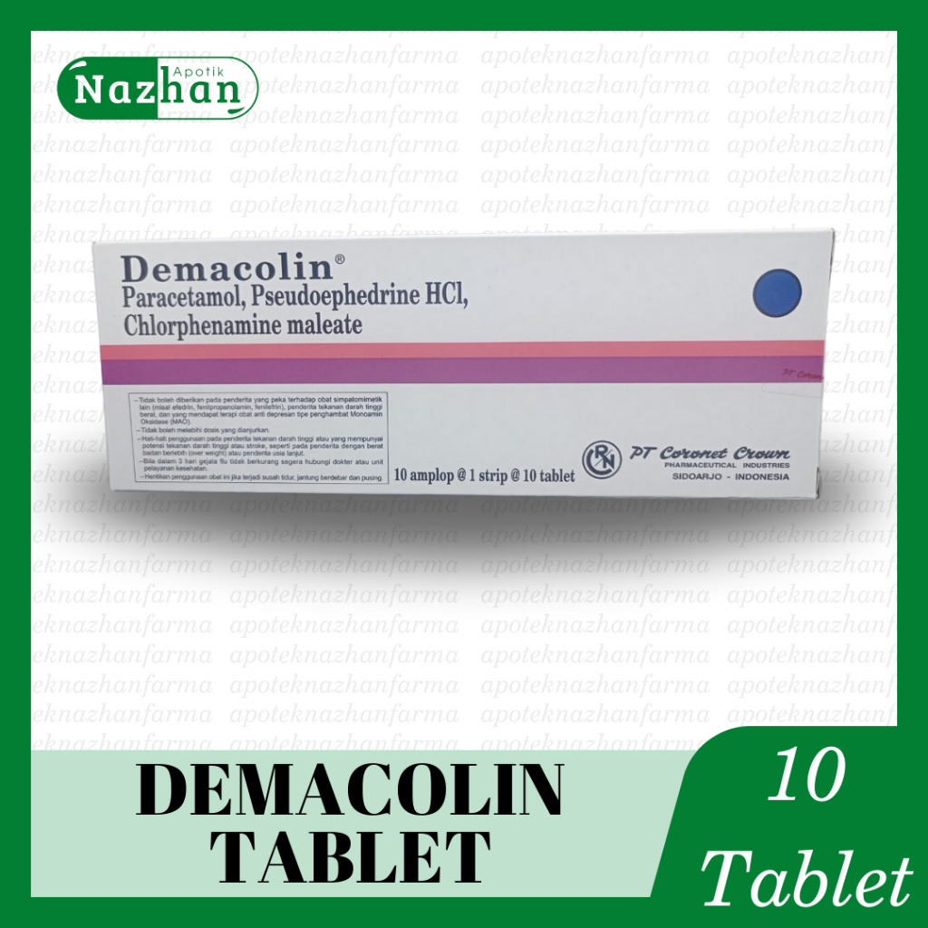 Demacolin Tablet | Obat Pilek Anak | Obat Pilek Dewasa