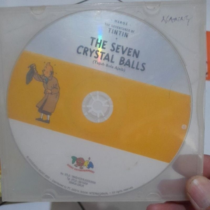 vcd original tintin the seven crystal balls tujuh bola ajaib