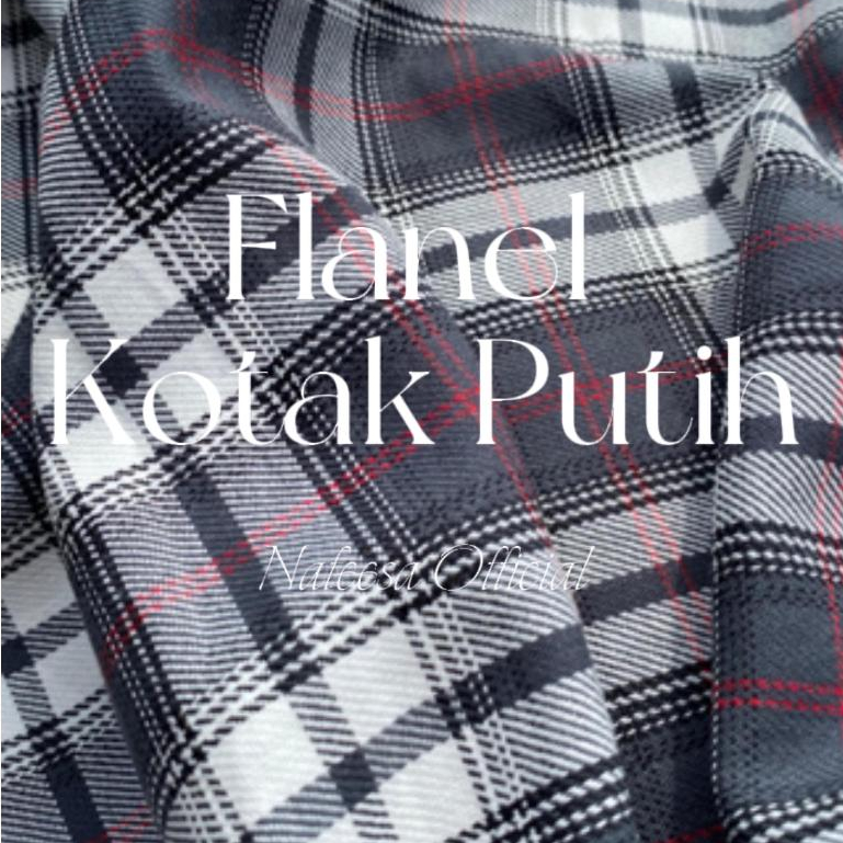 Kain Katun Flanel Motif Kotak Bahan Kemeja Flanel Persetengah Meter Kain Flanel Kotak Kotak Kain Fla