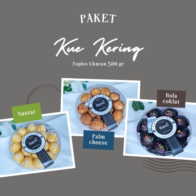 

My Cookies Queen - Paket Kue Kering || Toples Ukuran 500 gr